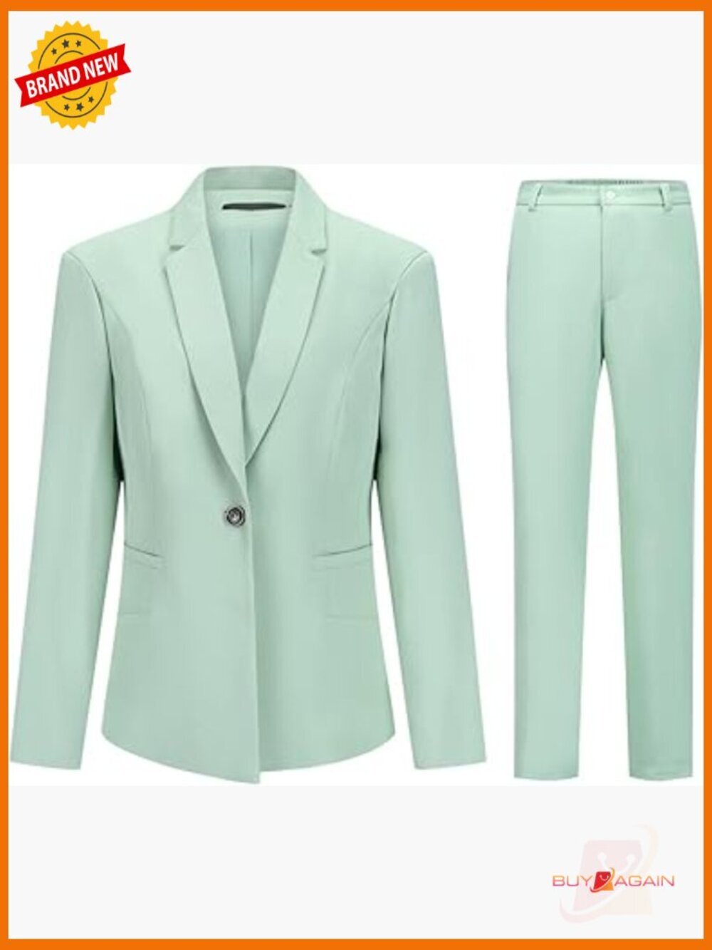 Womens 2 Piece Suit Set Blazer and Pants Business Casual Slim Fit Work Office